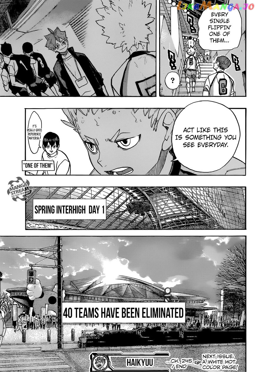 Haikyuu!!, Chapter 245 image 19